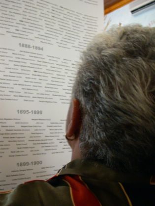 Viele Interessierten sich fr das Taufregister von Protea aus dem 18. und 19. Jahrhundert