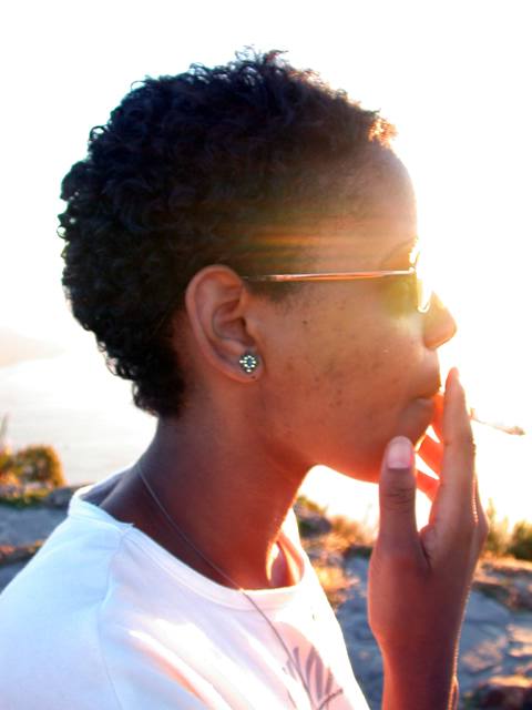 Noch eine Zigarette vor dem Rckweg, damit die Lunge nicht so quietscht.